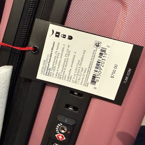 Tumi Pink Travel Bag - Picture 4 of 16